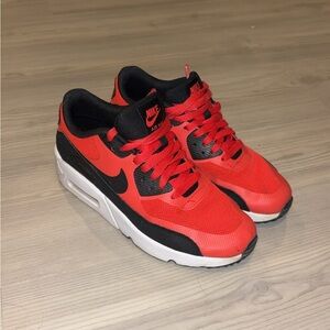 Nike Air Max Red and Black Shoes